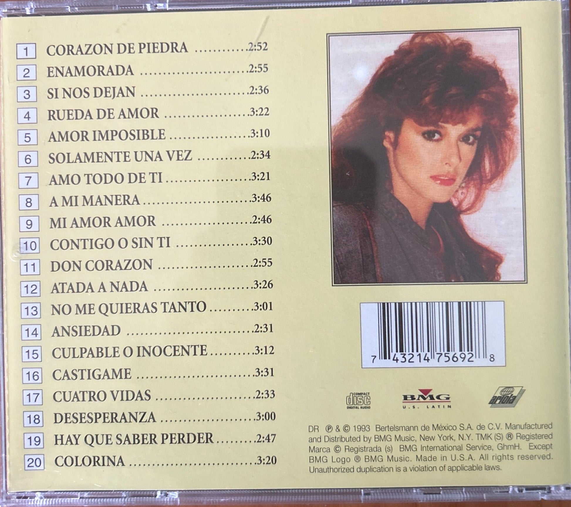 CD Lucia Mendez ‎– Colección Espectacular 20 Exitos Vol. 5 2ª Mano - DISCOS NAKASHA