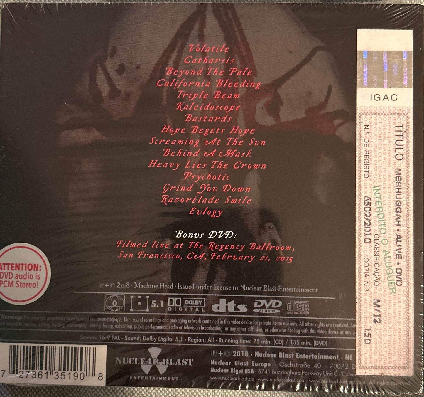 CD Machine Head ‎– Catharsis Nuevo precintado - DISCOS NAKASHA