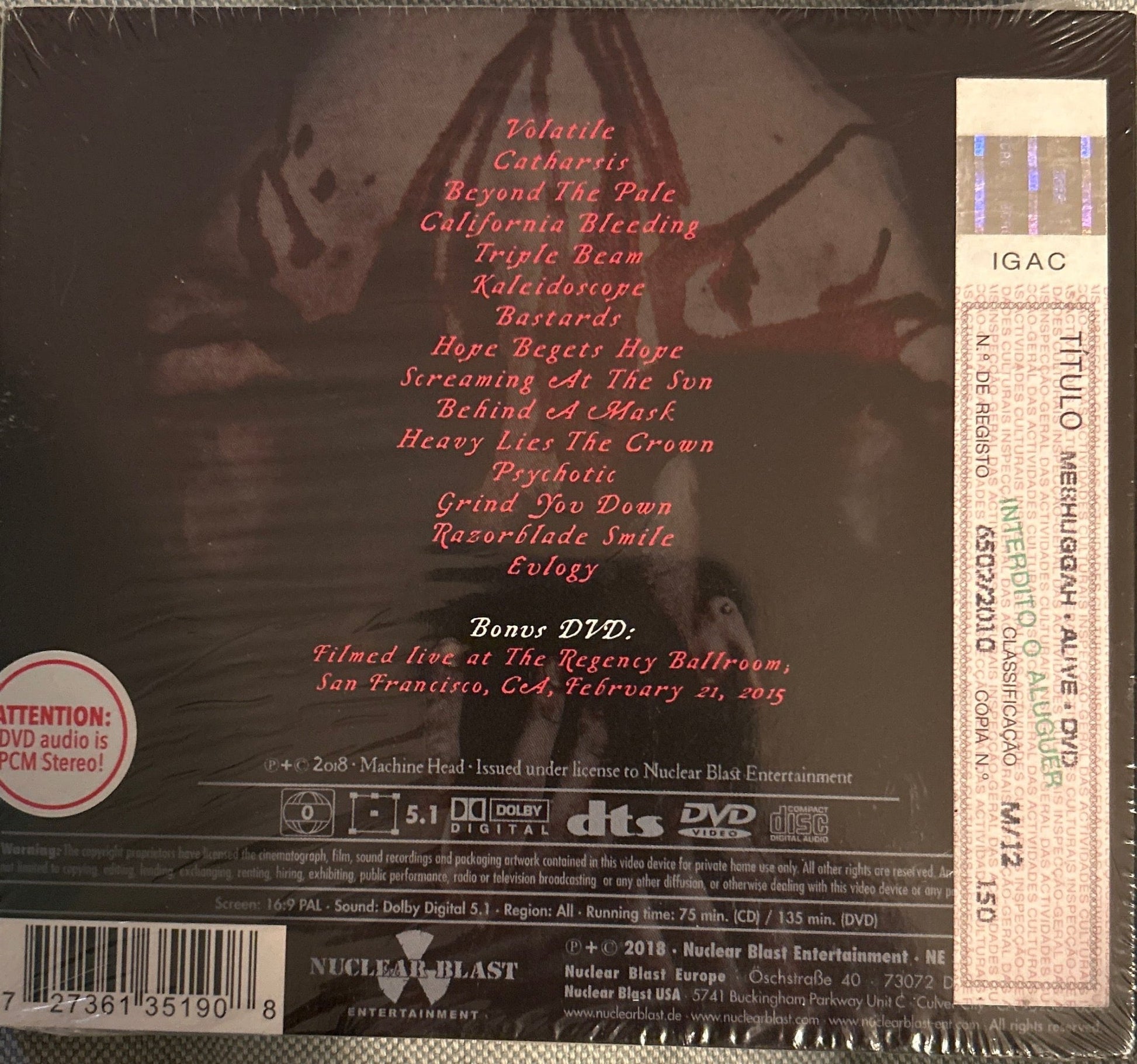 CD Machine Head ‎– Catharsis Nuevo precintado - DISCOS NAKASHA