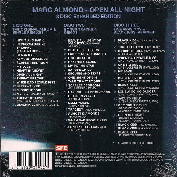 CD Marc Almond – Open All Night Nuevo precintado - DISCOS NAKASHA