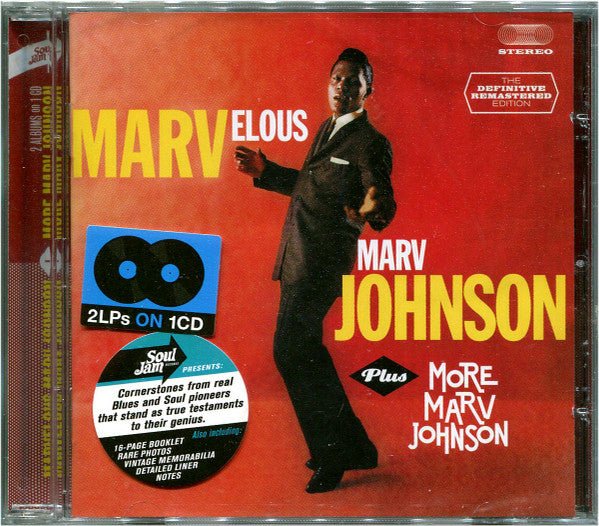 CD Marv Johnson ‎– Marvelous Marv Johnson Plus More Marv Johnson Nuevo precintado - DISCOS NAKASHA