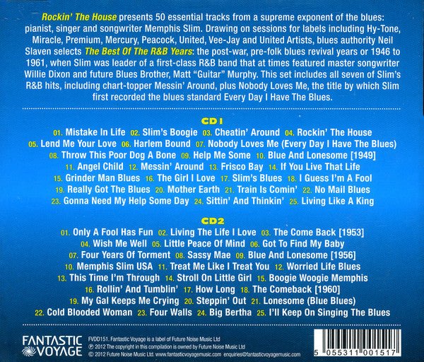 CD Memphis Slim – Rockin' The House - The Best of the R&B Years Nuevo precintado - DISCOS NAKASHA