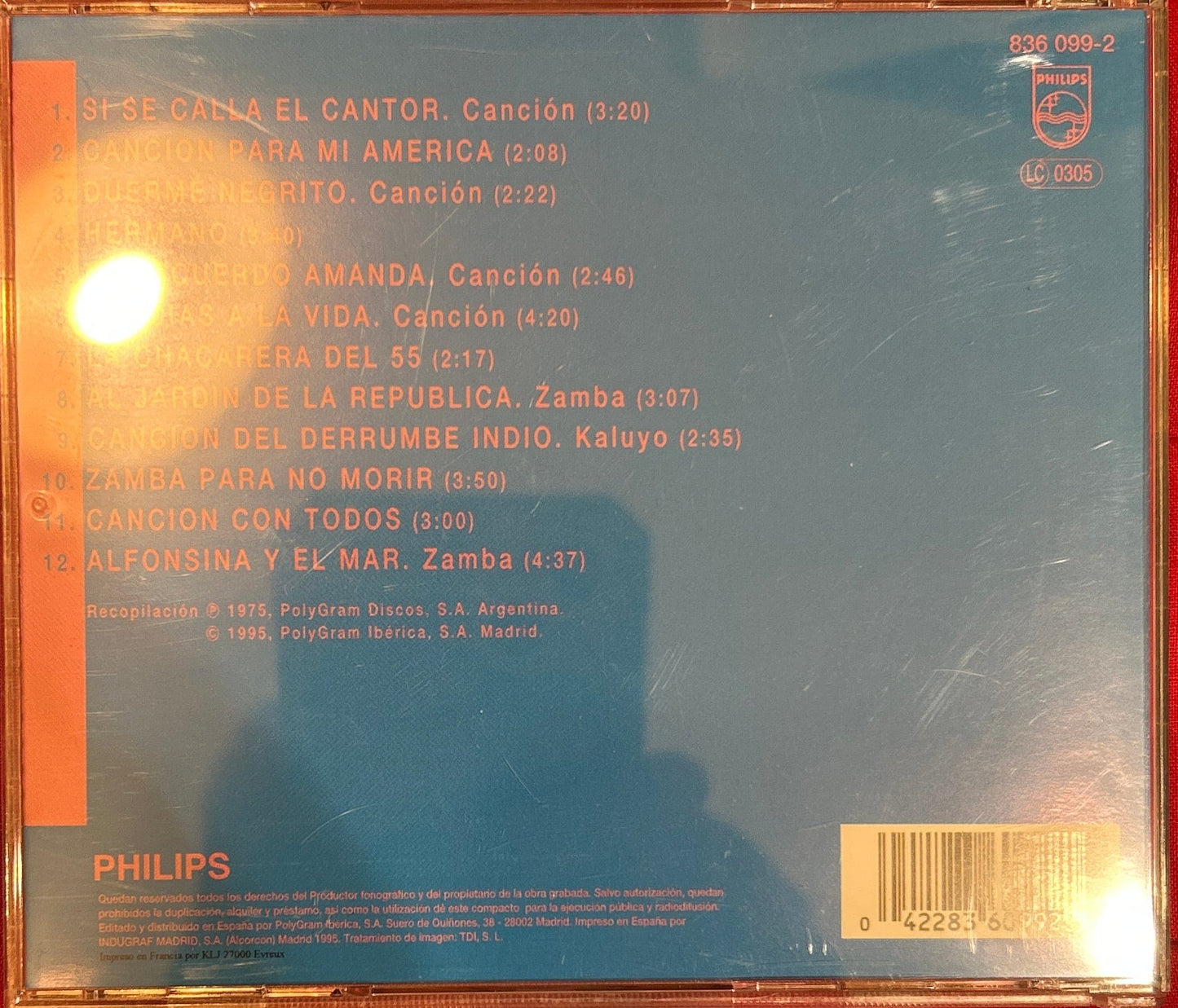 CD Mercedes Sosa ‎– Gracias A La Vida 2ª Mano - DISCOS NAKASHA