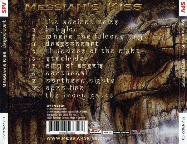 CD Messiah's Kiss ‎– Dragonheart 2ª Mano - DISCOS NAKASHA