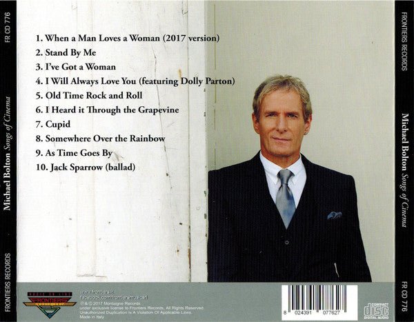 CD Michael Bolton ‎– Songs Of Cinema 2ª Mano - DISCOS NAKASHA