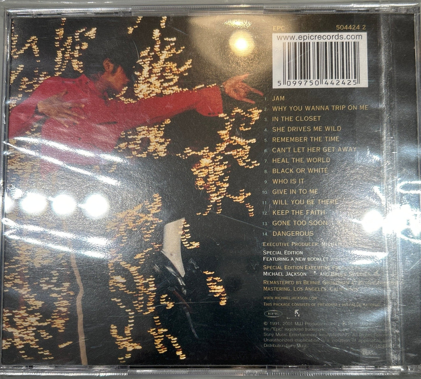 CD Michael Jackson ‎– Dangerous 2ª Mano - DISCOS NAKASHA
