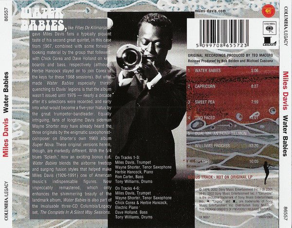 CD Miles Davis ‎– Water Babies Nuevo precintado - DISCOS NAKASHA