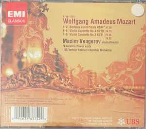 CD Mozart* - Maxim Vengerov, Lawrence Power (2), UBS Verbier Festival Chamber Orchestra ‎– Violin Concertos 2 & 4 / Sinfonia Concertante Nuevo precintado - DISCOS NAKASHA