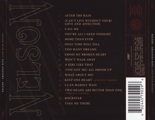 CD Nelson – Greatest Hits (And Near Misses) Nuevo precintado - DISCOS NAKASHA