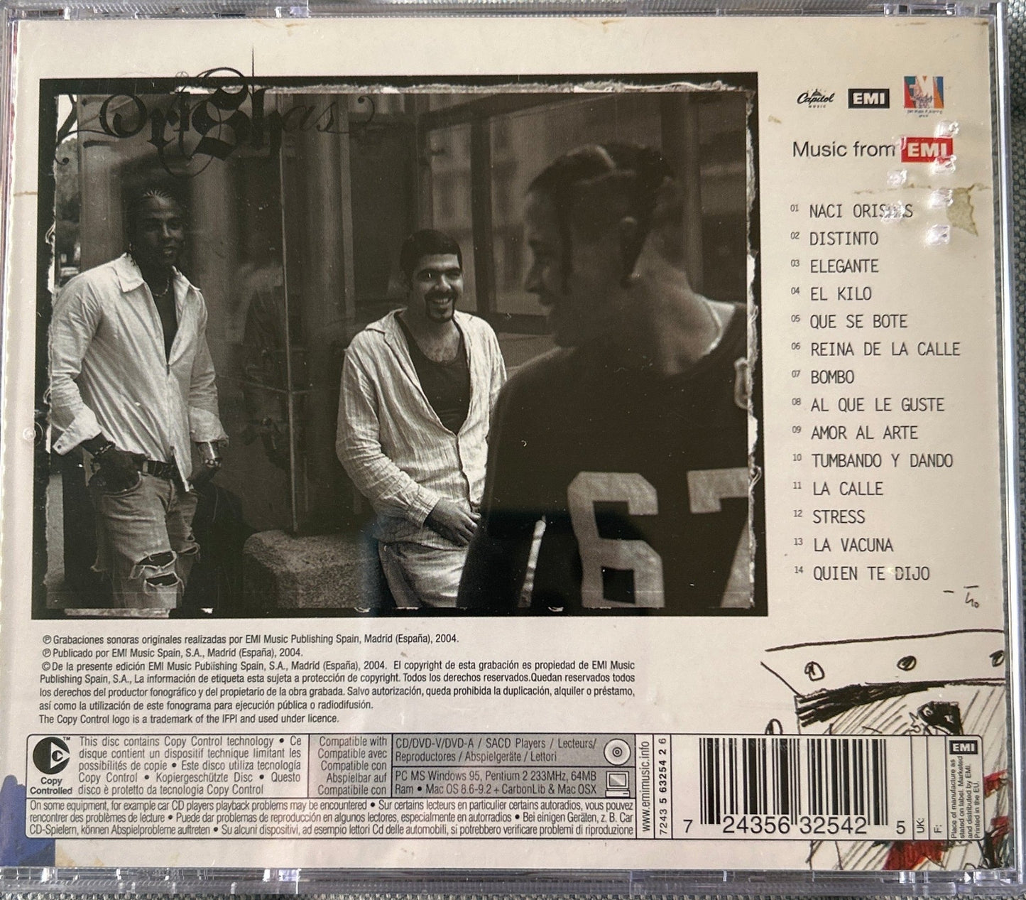 CD Orishas ‎– El Kilo 2ª Mano (Producto exclusivo recogida en tienda) - DISCOS NAKASHA