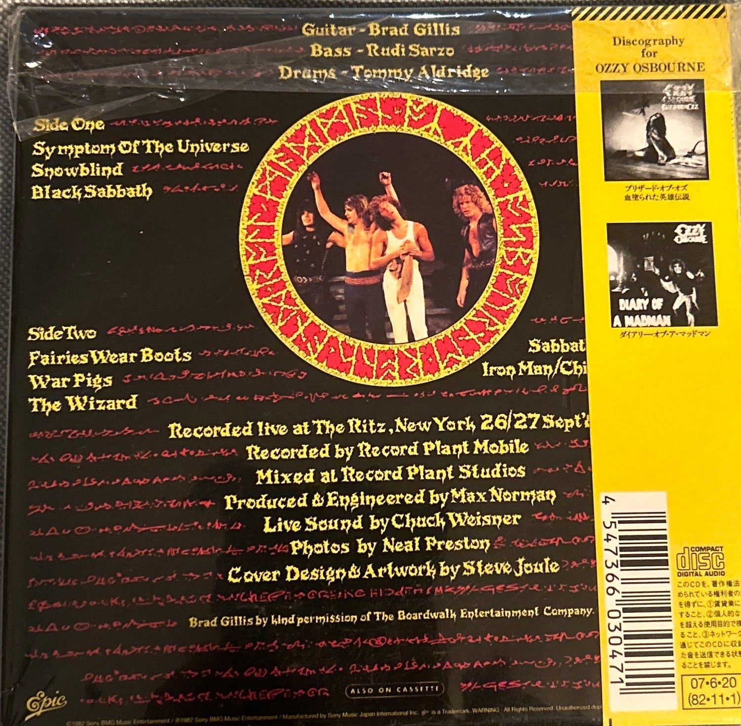 CD Ozzy Osbourne – Speak Of The Devil 2ª Mano - DISCOS NAKASHA