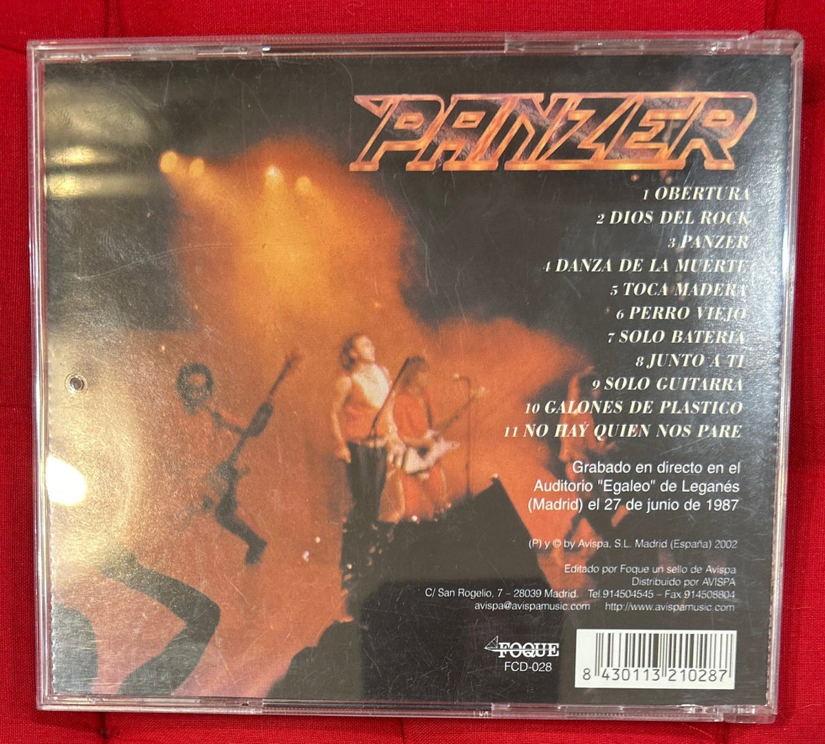 CD Panzer ‎– Sábado Negro 2ª Mano - DISCOS NAKASHA