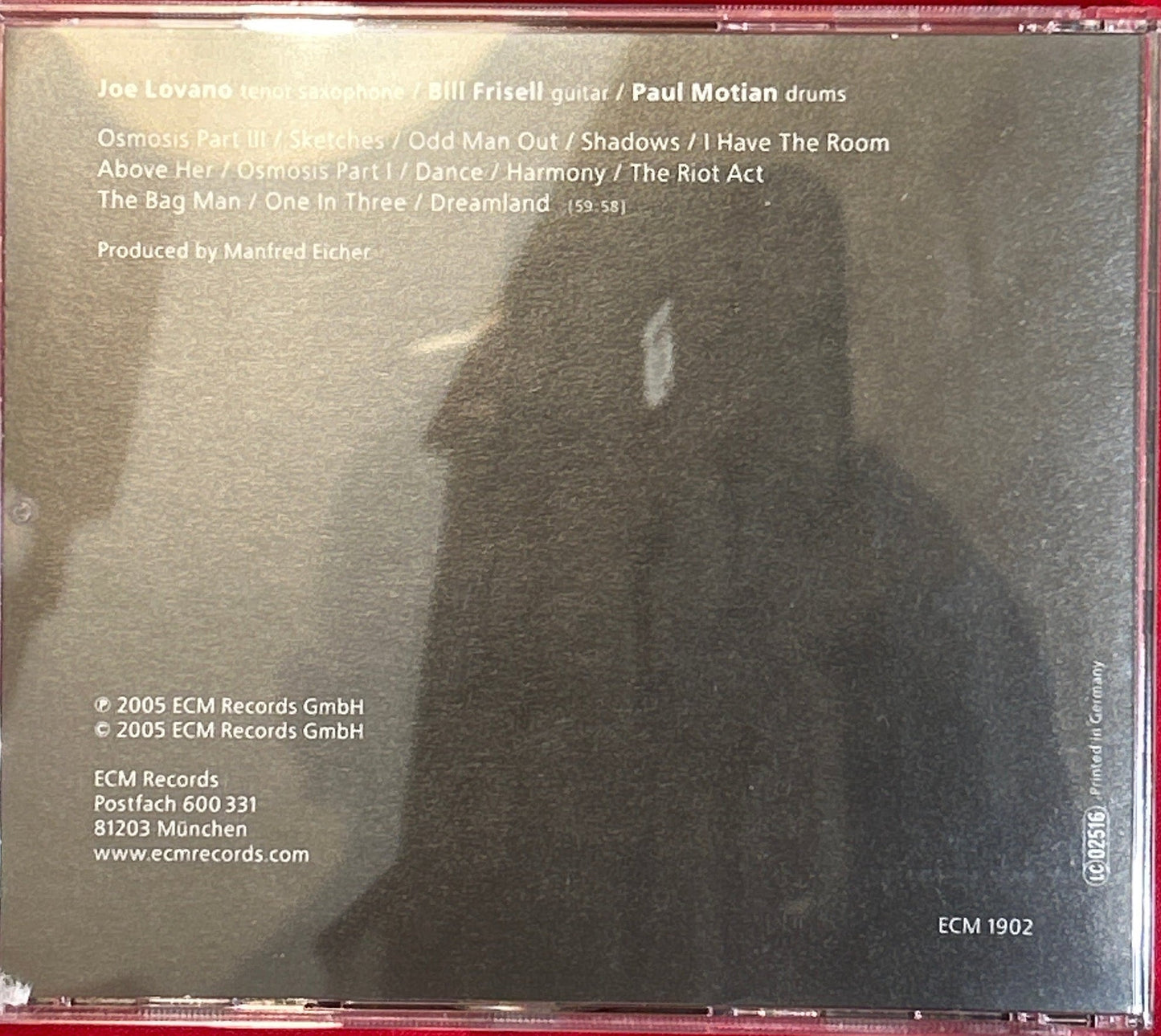 CD Paul Motian ‎– I Have The Room Above Her 2ª Mano - DISCOS NAKASHA
