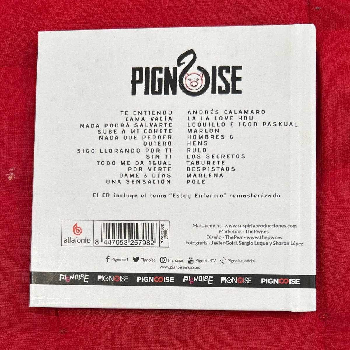 CD Pignoise – 20 Aniversario 2ª Mano - DISCOS NAKASHA