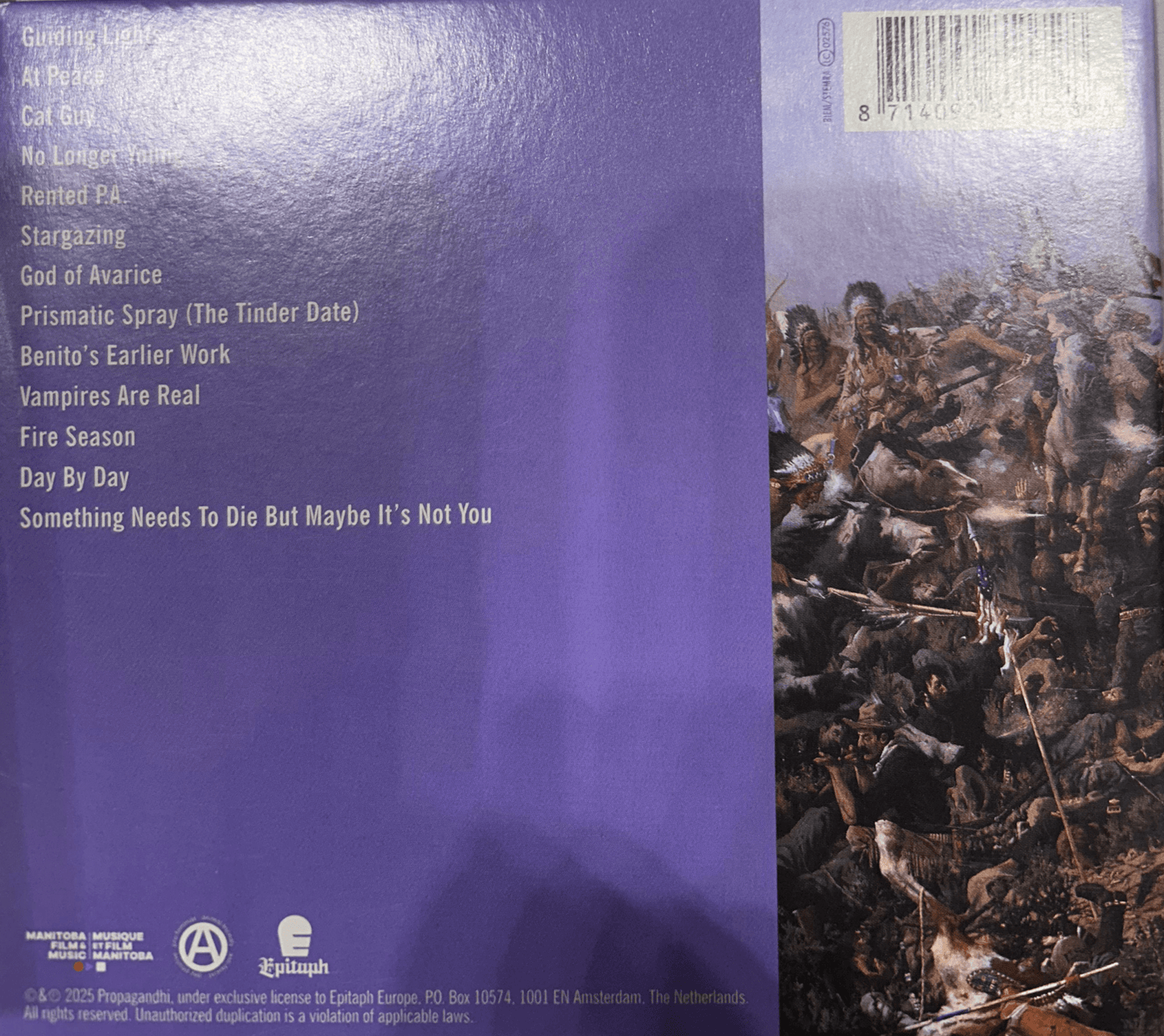 CD Propagandhi ‎– At Peace 2ª Mano - DISCOS NAKASHA