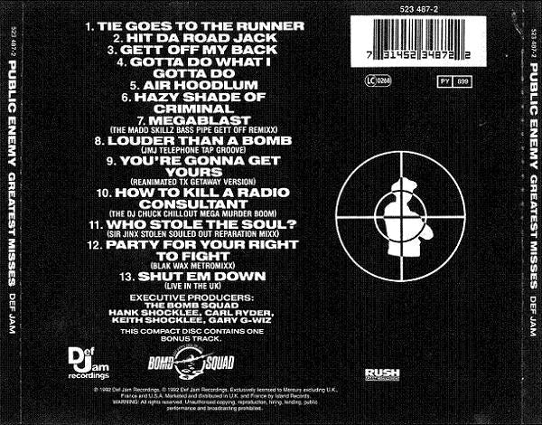 CD Public Enemy – Greatest Misses Nuevo precintado - DISCOS NAKASHA