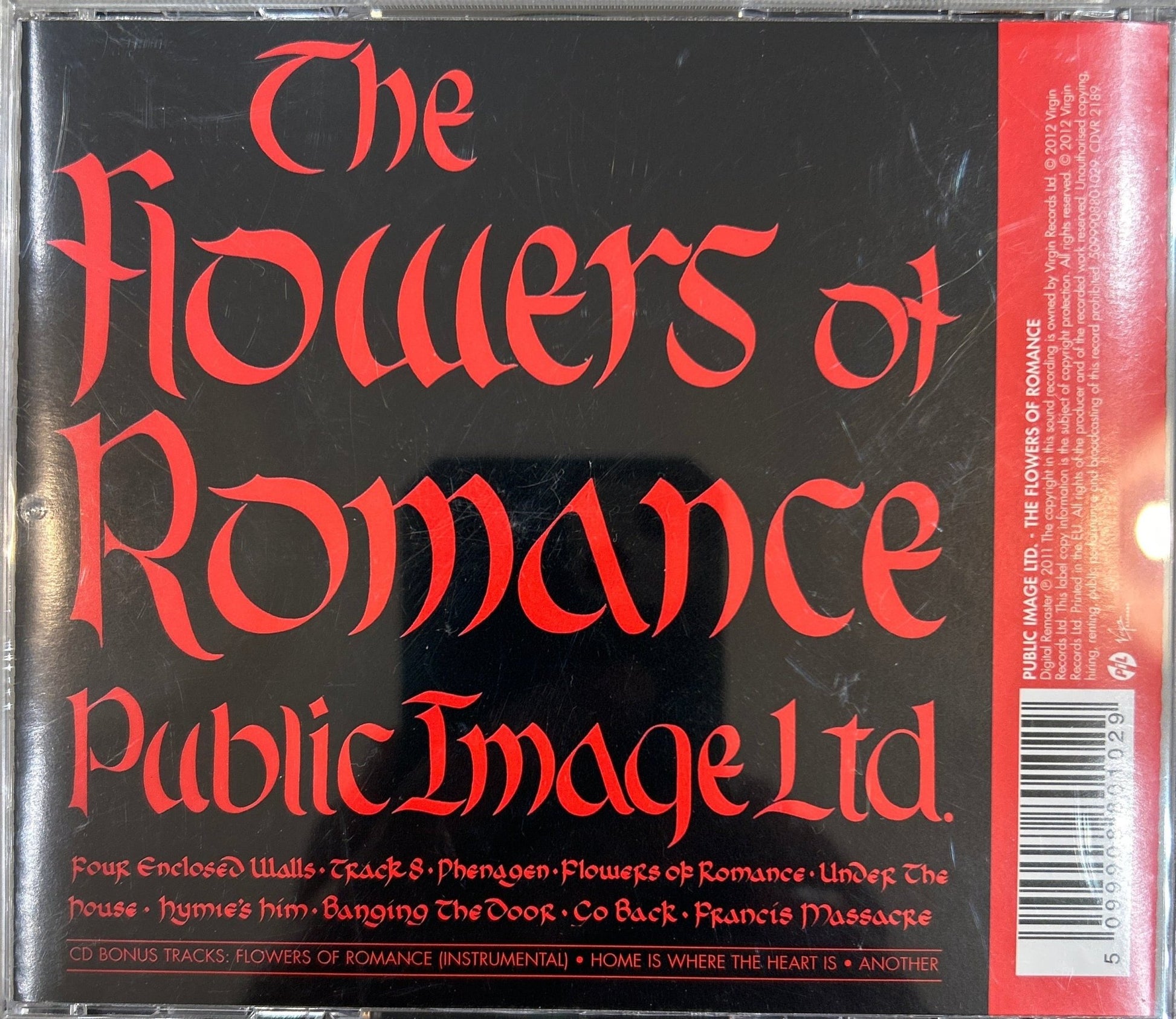 CD Public Image Ltd.‎– The Flowers Of Romance 2ª mano - DISCOS NAKASHA