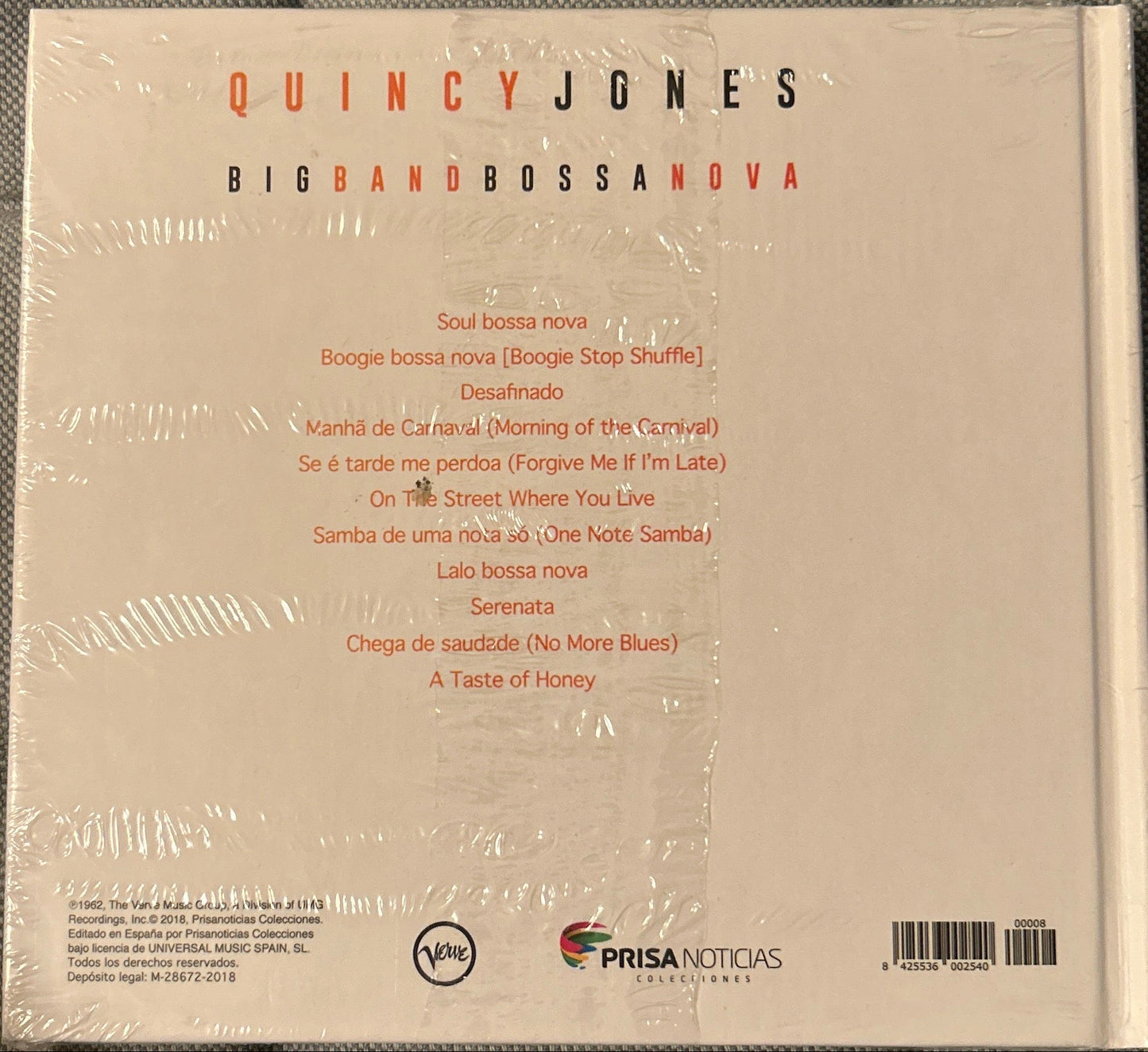 CD Quincy Jones – Big Band Bossa Nova Nuevo precintado - DISCOS NAKASHA