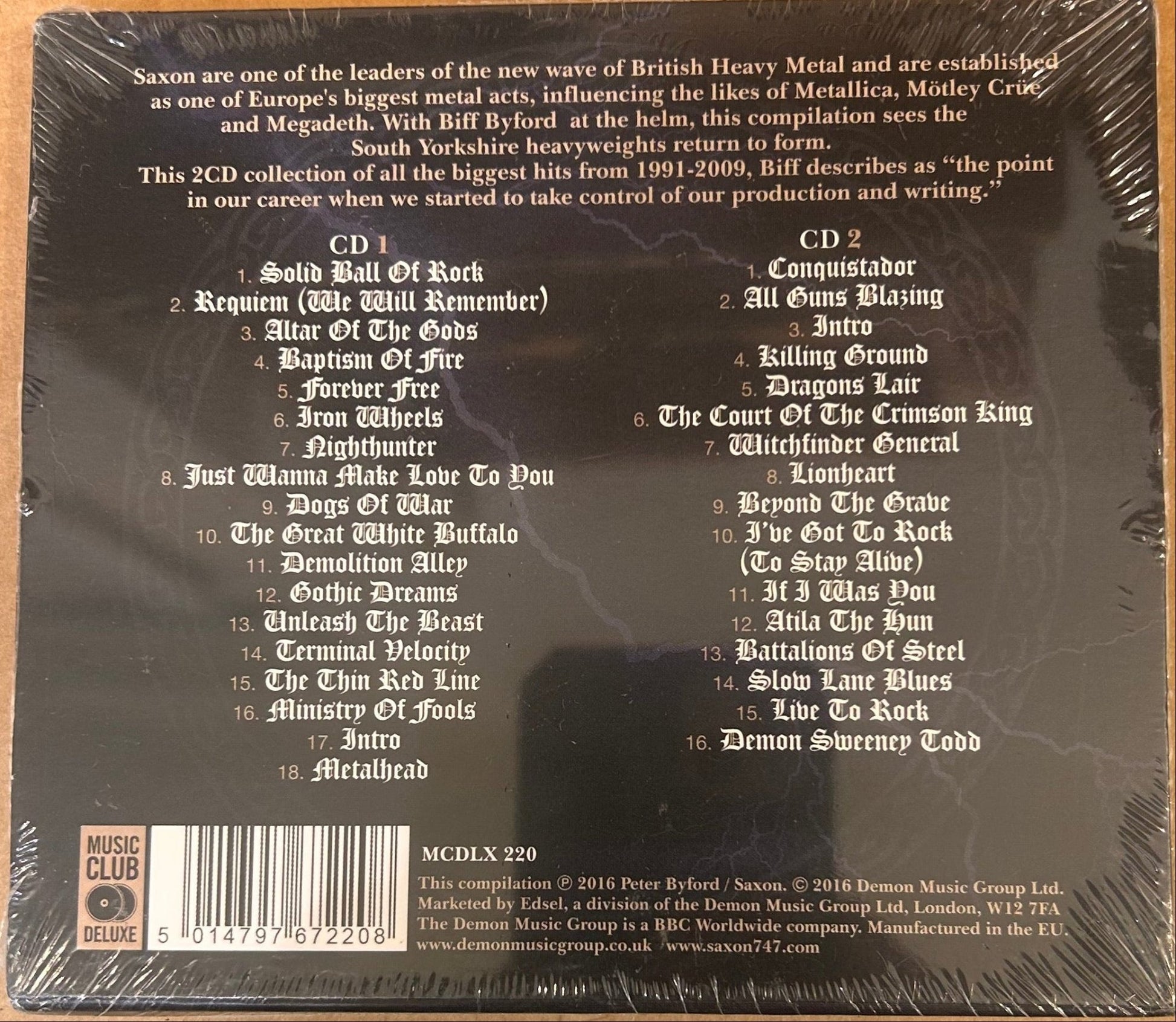 CD Saxon ‎– Baptism Of Fire : The Collection 1991 - 2009 Nuevo precintado - DISCOS NAKASHA
