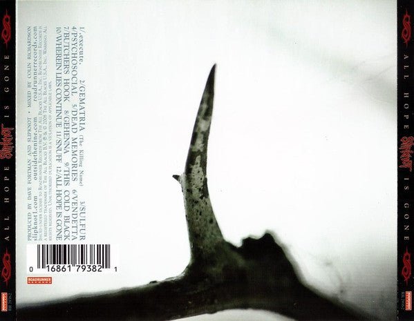 CD Slipknot ‎– All Hope Is Gone Nuevo precintado - DISCOS NAKASHA