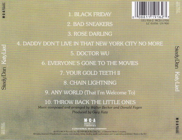 CD Steely Dan ‎– Katy Lied 2ª Mano - DISCOS NAKASHA