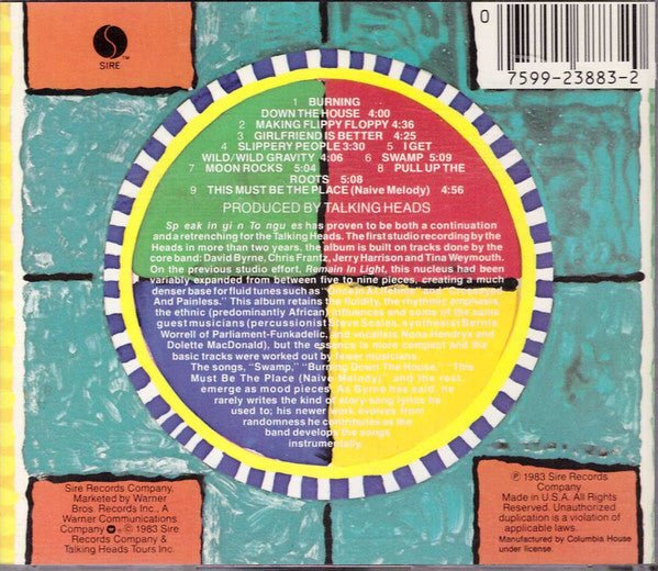 CD Talking Heads – Speaking In Tongues Ed. USA 2ª Mano - DISCOS NAKASHA