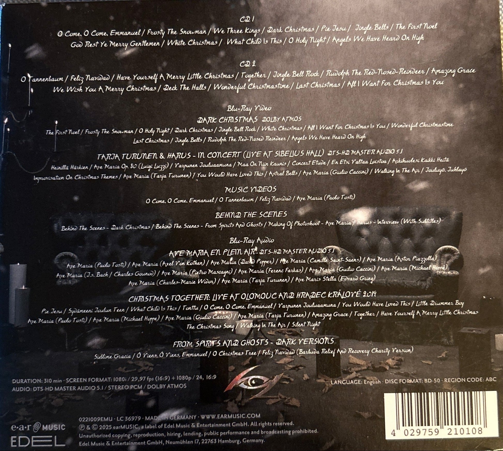 CD Tarja ‎– Score For A Dark Christmas 2ª Mano - DISCOS NAKASHA