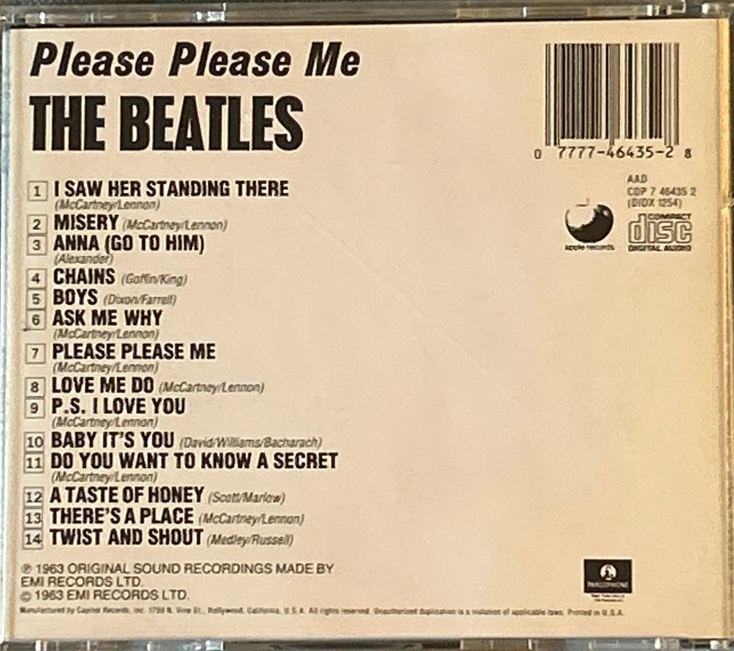 CD The Beatles ‎– Please Please Me 2ª Mano (Producto exclusivo recogida en tienda) - DISCOS NAKASHA