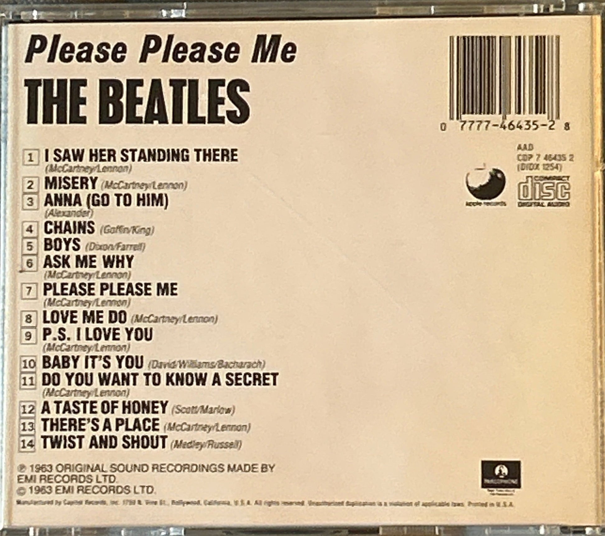 CD The Beatles ‎– Please Please Me 2ª Mano (Producto exclusivo recogida en tienda) - DISCOS NAKASHA