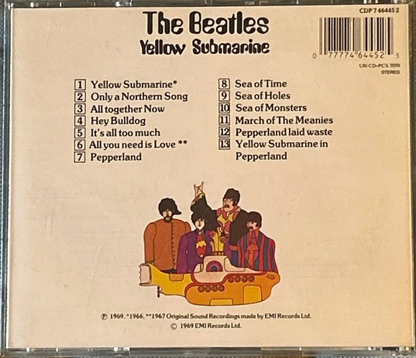 CD The Beatles ‎– Yellow Submarine 2ª Mano (Producto exclusivo recogida en tienda) - DISCOS NAKASHA