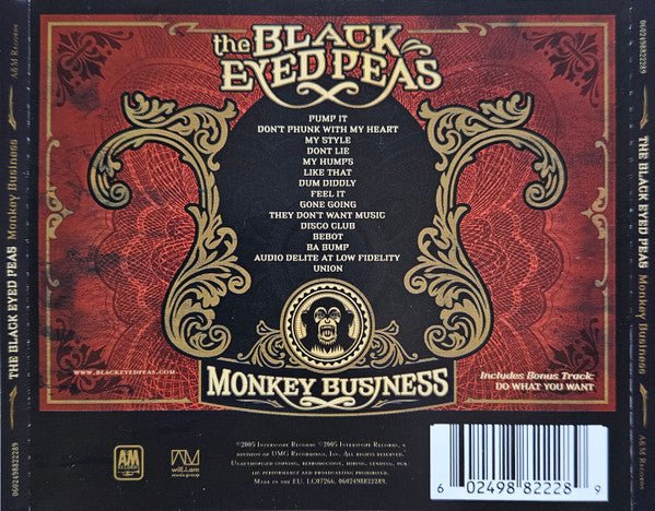 CD The Black Eyed Peas ‎– Monkey Business Nuevo precintado - DISCOS NAKASHA
