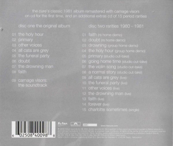 CD The Cure – Faith Nuevo precintado - DISCOS NAKASHA