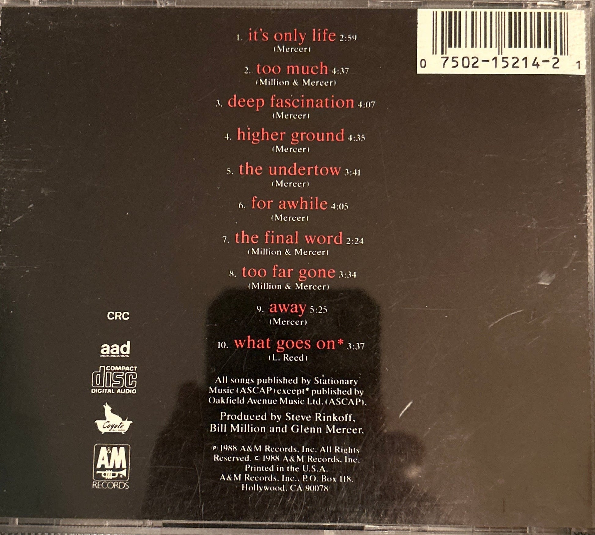 CD The Feelies ‎– Only Life 2ª Mano - DISCOS NAKASHA
