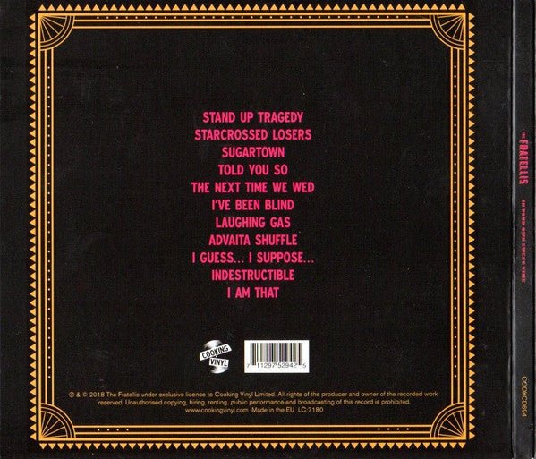 CD The Fratellis ‎– In Your Own Sweet Time Nuevo precintado - DISCOS NAKASHA