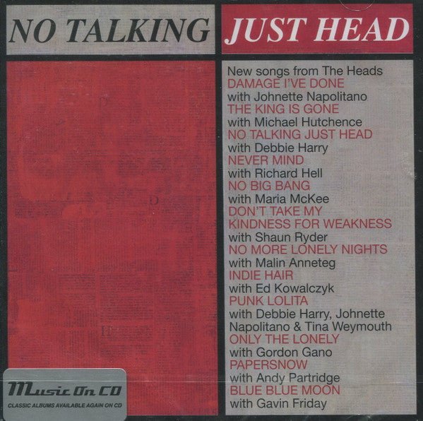 CD The Heads ‎– No Talking Just Head Nuevo precintado - DISCOS NAKASHA