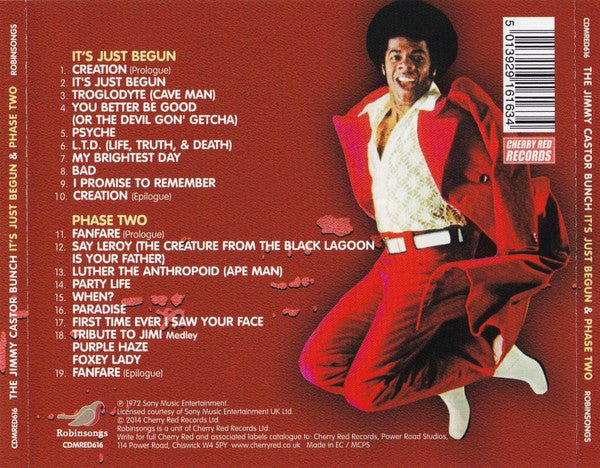 CD The Jimmy Castor Bunch – It's Just Begun & Phase Two Nuevo precintado - DISCOS NAKASHA