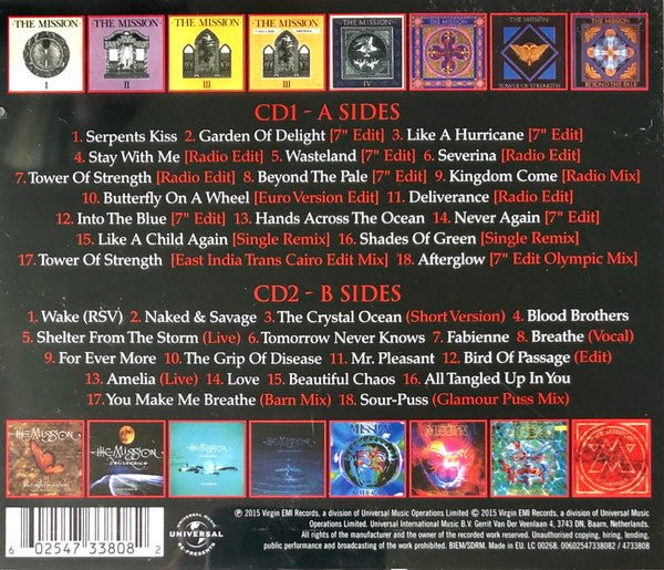 CD The Mission – Singles A's & B's Nuevo precintado - DISCOS NAKASHA