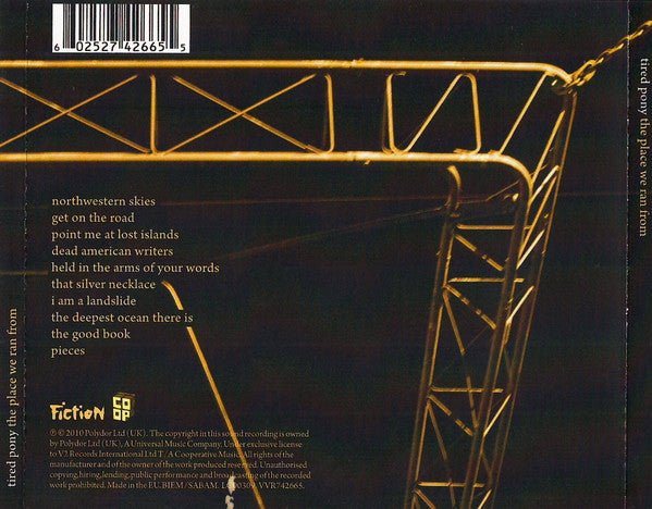 CD Tired Pony ‎– The Place We Ran From 2ª Mano - DISCOS NAKASHA