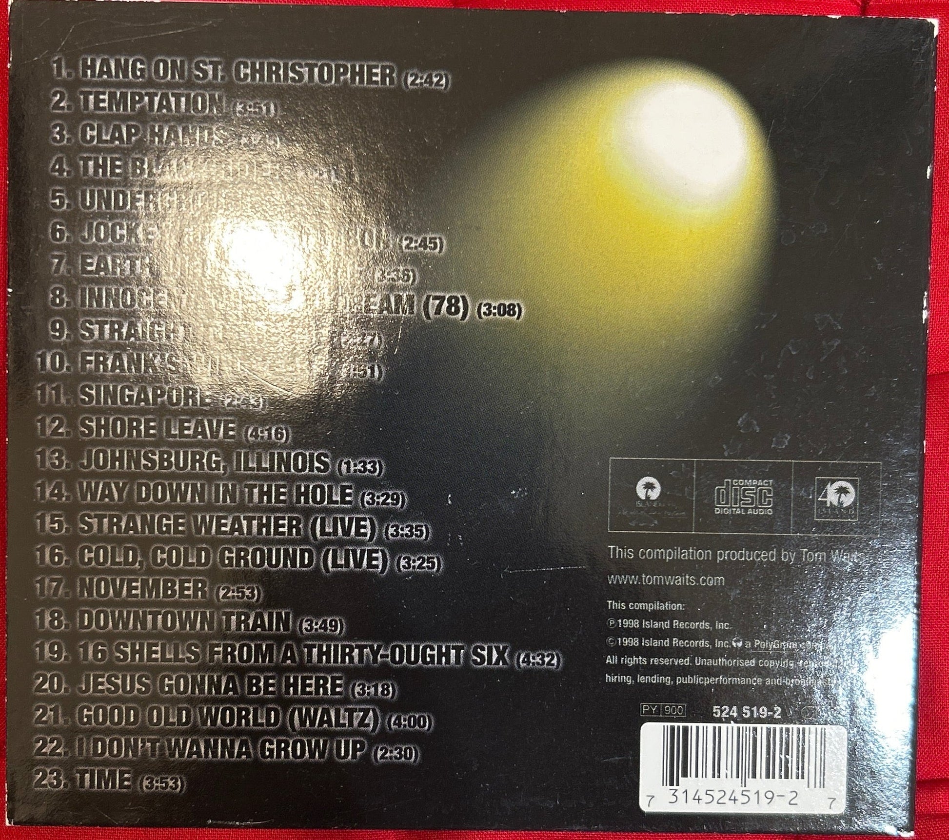 CD Tom Waits ‎– Beautiful Maladies (The Island Years) 2ª Mano - DISCOS NAKASHA