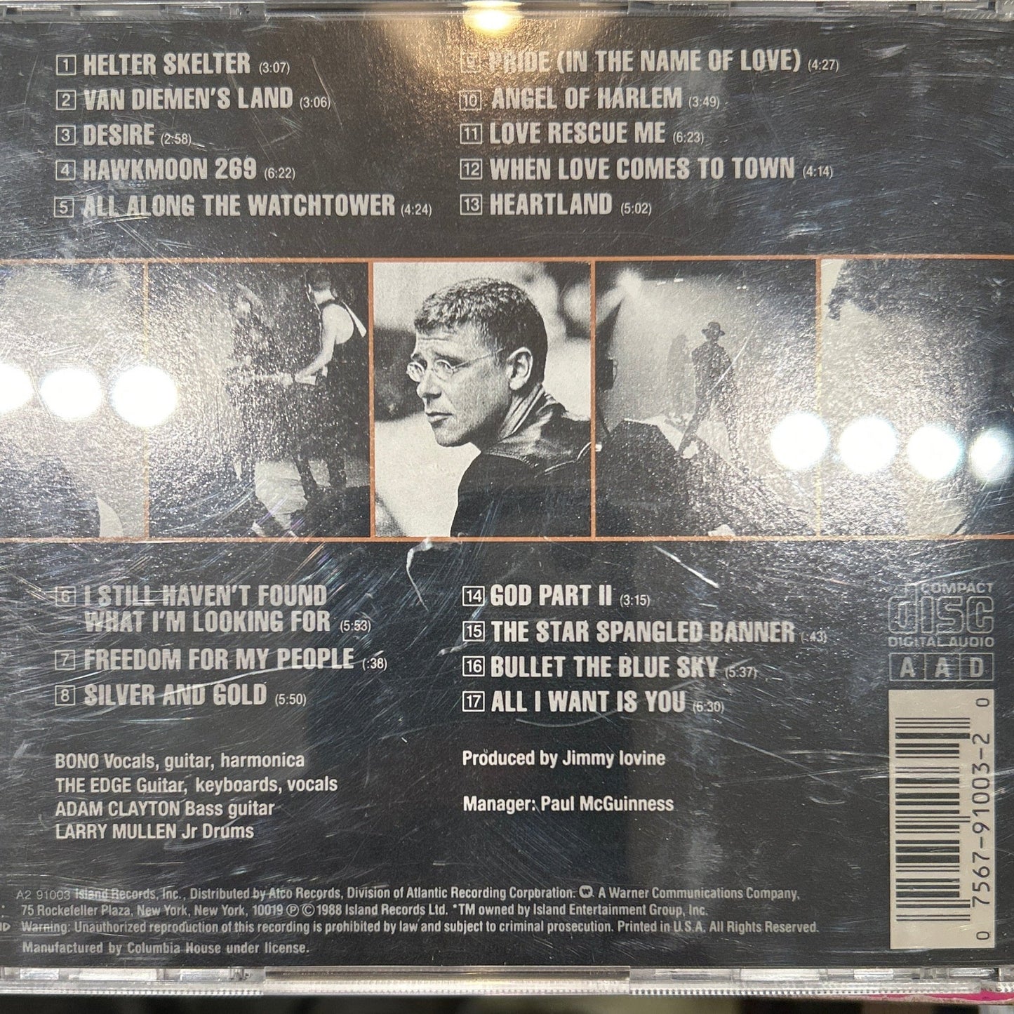 CD U2 ‎– Rattle And Hum - Ed. Americana 2ª mano - DISCOS NAKASHA