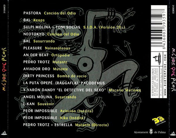 CD V/A ‎– Mejor Que Peor (Un Tributo A Peor Impossible) 2ª mano - DISCOS NAKASHA