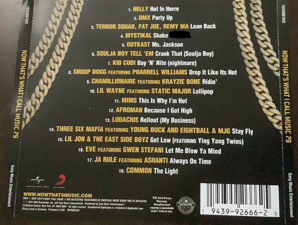 CD V/A – Now That’s What I Call Music! 2000’s Hip Hop Nuevo precintado - DISCOS NAKASHA