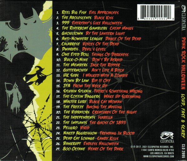CD V/A – Punk Rock Halloween: Loud, Fast & Scary Nuevo precintado - DISCOS NAKASHA