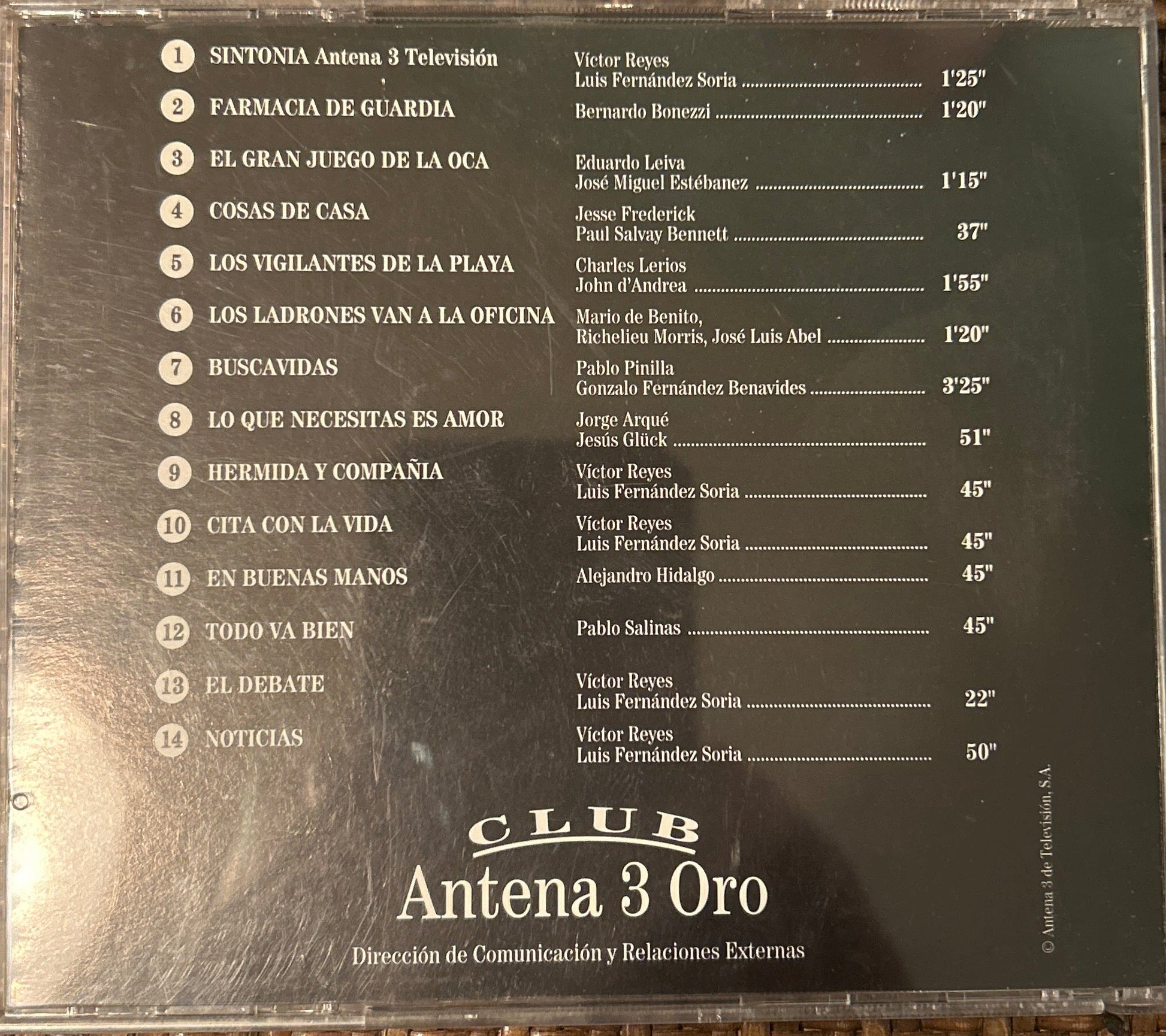 CD V/A ‎– Sintonias Antena 3 Televisión 2ª Mano - DISCOS NAKASHA