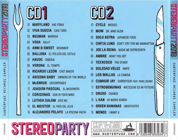 CD V/A – Stereo Party 2018 (Subterfuge Records Sampler) Nuevo precintado - DISCOS NAKASHA