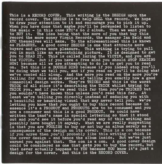 CD XTC ‎– Go 2 Nuevo precintado - DISCOS NAKASHA