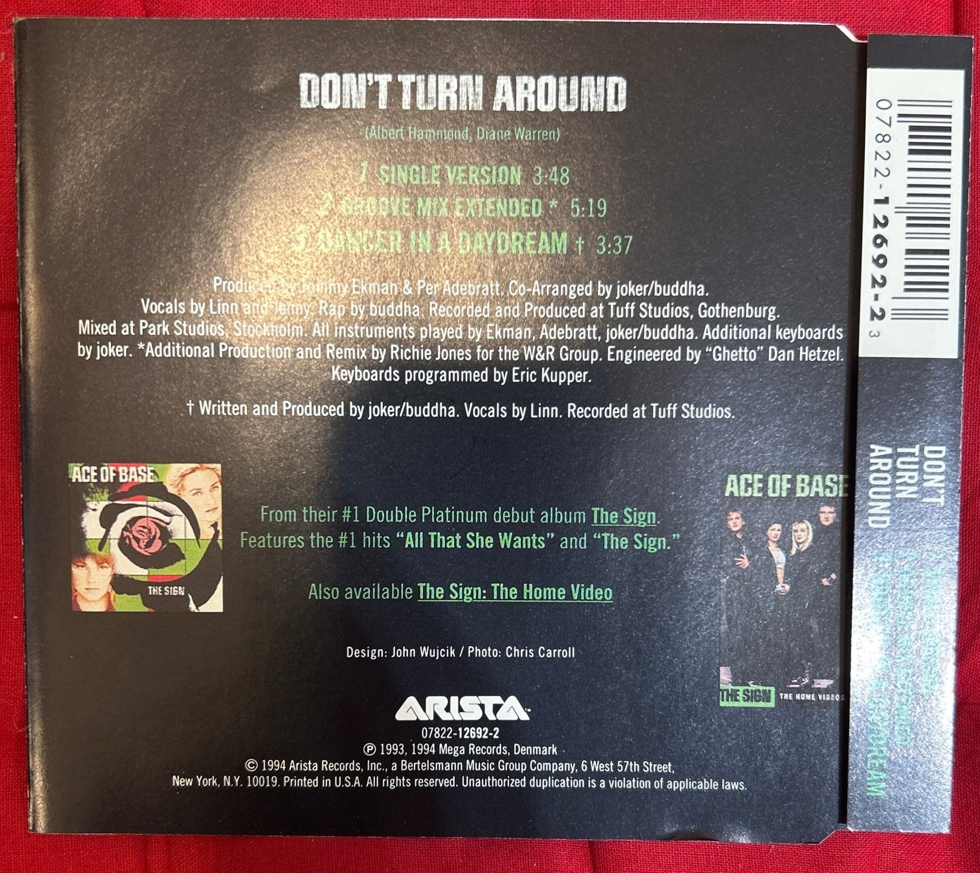CDMAXI Ace Of Base – Don't Turn Around 2ª mano (Producto exclusivo recogida en tienda) - DISCOS NAKASHA