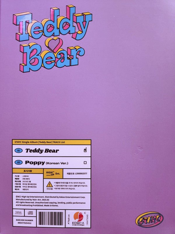 CDSINGLE STAYC – Teddy Bear Nuevo precintado - DISCOS NAKASHA