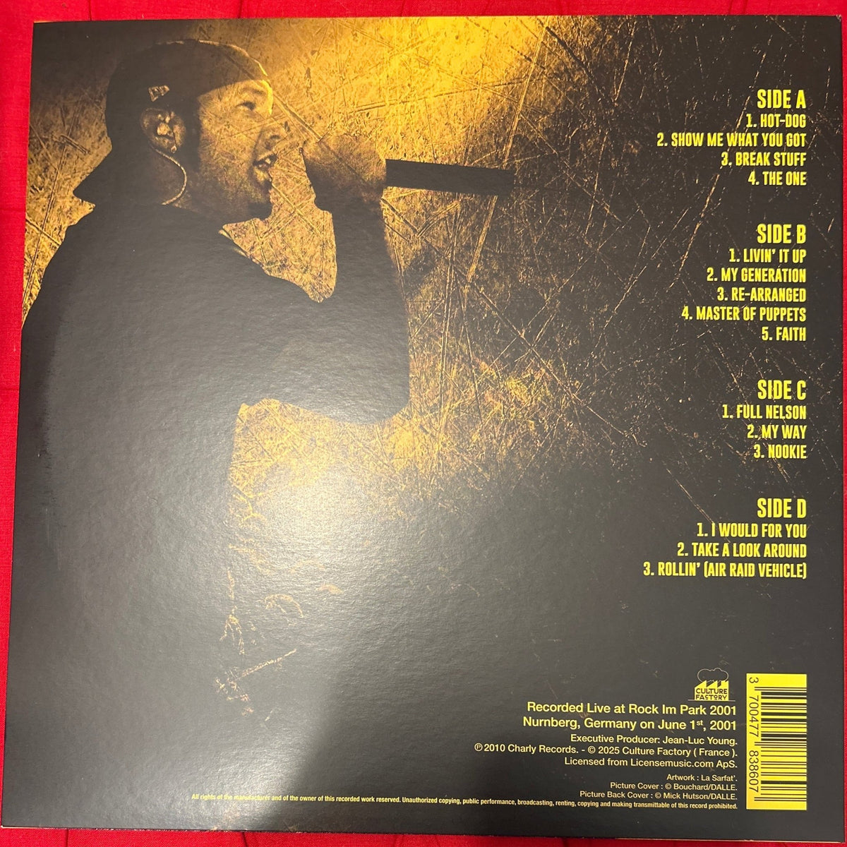 Limp Bizkit ‎– Live At Rock Im Park 2001 2ª Mano - DISCOS NAKASHA