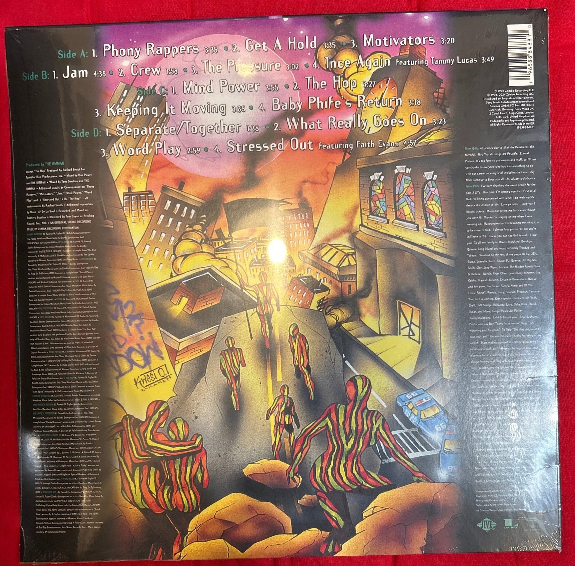 LP A Tribe Called Quest ‎– Beats, Rhymes And Life (Carpeta Dañada) Nuevo precintado - DISCOS NAKASHA